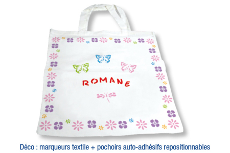 White Cotton Shopping Bag - 2 - Mother's Day Crafts - 10doigts.com - Mother's Day Crafts – 10doigts.fr