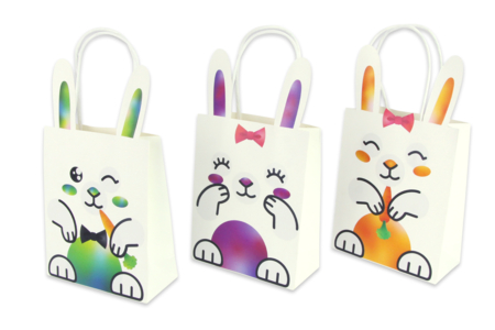 Bunny Pouches + Stickers - 6 pcs - 3 - Easter Craft Kits - 10doigts.com - Easter Craft Kits – 10doigts.fr