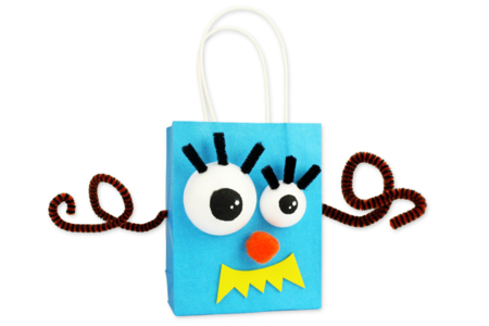 bolsitas de caramelos halloween monstruos - Actividades manuales Halloween – 10doigts.fr