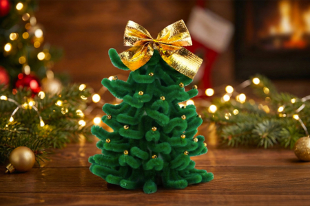 Pipe Cleaner Christmas Tree - 2 - Christmas Crafts - 10doigts.com - Christmas Crafts – 10doigts.fr