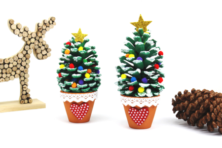 Christmas Tree with a Pine Cone - 4 - Craft Activities for Holiday Tables - 10doigts.com - Craft Activities for Holiday Tables – 10doigts.fr