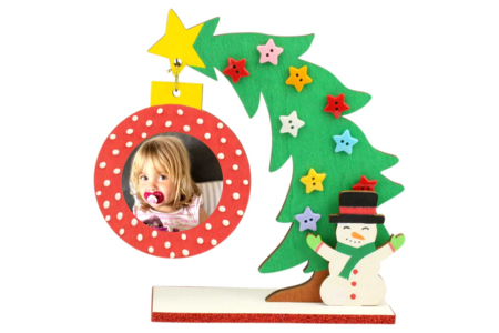 Wooden Photo Tree Holder - 2 - Christmas Wooden Objects - 10doigts.com - Christmas Wooden Objects – 10doigts.fr