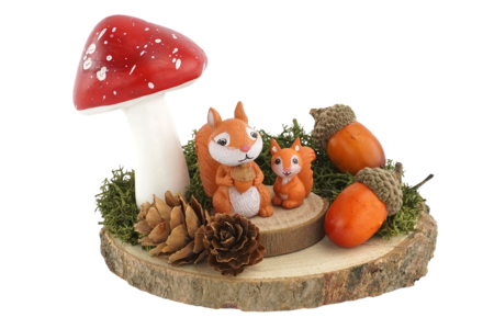 Realistic Styrofoam Mushrooms - 6 Pieces - 2 - Natural Decorations - 10doigts.com - Natural Decorations – 10doigts.fr