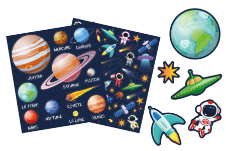Escena sistema solar + gomets - Kits listos para usar – 10doigts.fr