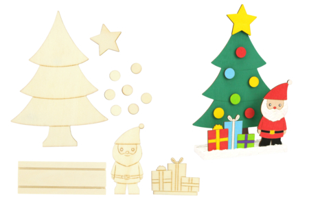 Wooden Christmas Scenes to Assemble - 6 Pieces - 2 - Christmas Wooden Objects - 10doigts.com - Christmas Wooden Objects – 10doigts.fr
