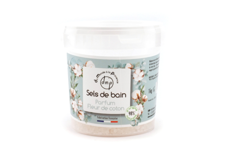 Cotton Flower Bath Salts - 1 kg - 1 - Waxes and Cosmetics - 10doigts.com - Waxes and Cosmetics – 10doigts.fr