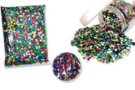 Multicolored Sequins - Assorted Colors - 1 - Sequin Pins - 10doigts.com - Sequin Pins – 10doigts.fr