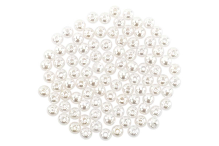 Set de 100 perles rondes nacrées - Pearl Beads – 10doigts.fr