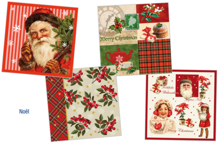 Set of 12 Napkins "Christmas" - 0 - 10doigts.com - 10doigts.fr