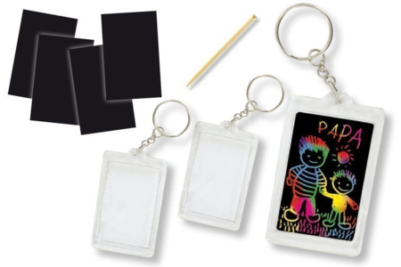Scratch-off Keychains - 2 Pieces - 0 - Keychains - 10doigts.com - Keychains – 10doigts.fr