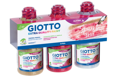 Glitter Gouache Giotto, 250 ml - 3 colors - 1 - Glitter Paints and Markers - 10doigts.com - Glitter Paints and Markers – 10doigts.fr