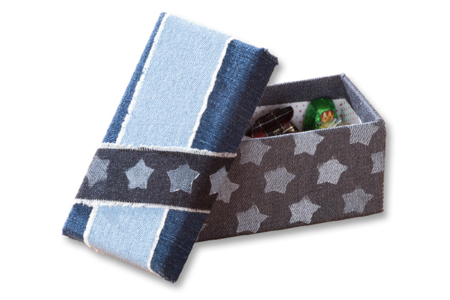 Set de 4 retales de tela autoadhesivos efecto Jean - Tissus adhesivos – 10doigts.fr