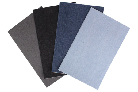 Set de 4 retales de tela autoadhesiva efecto Jean - Tissus adhesivos – 10doigts.fr