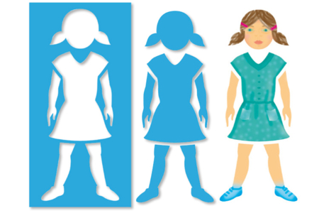 Set de 5 plantillas 10 DOIGTS Multifunciones 3 en 1: SILUETAS - Plantillas Transporte y Oficios – 10doigts.fr