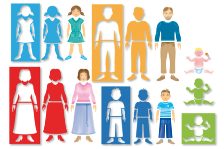 Set de 5 plantillas + 5 trazadores: SILUETAS - Plantillas Transporte y Oficios – 10doigts.fr