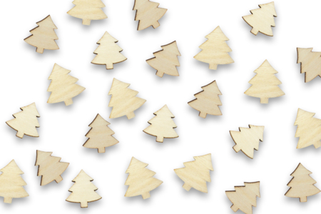 Set de 50 árboles de madera - Deco en madera cruda – 10doigts.fr