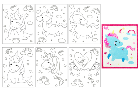 Sanding Cards, Animal Theme - 6 Cards - 4 - Colored Sand - 10doigts.com - Colored Sand – 10doigts.fr