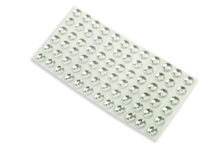 Set de 72 strass adhesivos redondos 6 mm - cristal  - Strass – 10doigts.fr