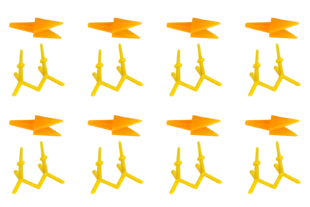 Juego de 8 picos y patas de pollito para plantar - Ojos móviles – 10doigts.fr