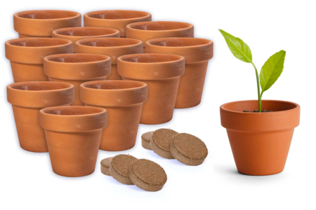 Set "Horticulteur" - 6 macetas + sustrato - Jardinería niños – 10doigts.fr