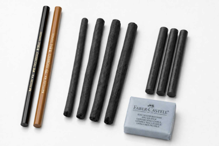 Set Pitt Charcoal 10 pieces (dry & natural charcoal) - Graphite Pencils and Leads for Drawing – 10doigts.fr