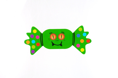 silueta de papel caramelo - Soportes de Halloween para decorar – 10doigts.fr