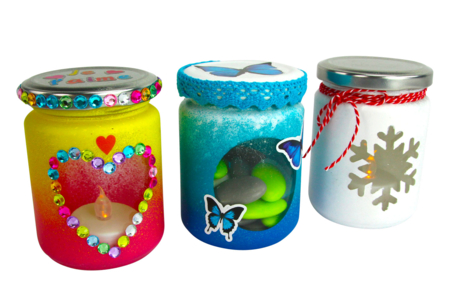 Glass Jar with Screw Lid - 240 ml - 8 - Glass Supports - 10doigts.com - Glass Supports – 10doigts.fr