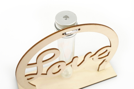 Soliflore LOVE de madera para ensamblar - Objetos para el escritorio – 10doigts.fr