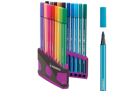 STABILO Pen 68 Markers - 20 Assorted Colors - 2 - Medium-Tip Markers - 10doigts.com - Medium-Tip Markers – 10doigts.fr