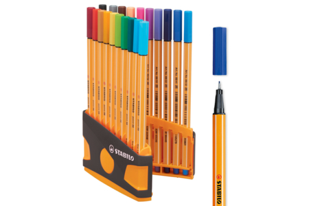 Stabilo Point 88 (punta fina) - 20 colores - Rotuladores de punta fina – 10doigts.fr