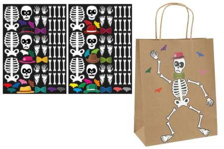 Skeleton Stickers - 2 - Halloween Stickers - 10doigts.com - Halloween Stickers – 10doigts.fr