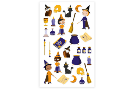 Stickers 3D epoxy - Magos - Gomets Halloween – 10doigts.fr