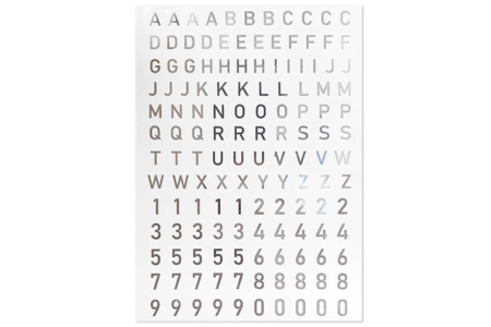 Metallic Alphabet and Number Stickers - Gold or Silver - 2 - Alphabet Stickers, Messages - 10doigts.com - Alphabet Stickers, Messages – 10doigts.fr