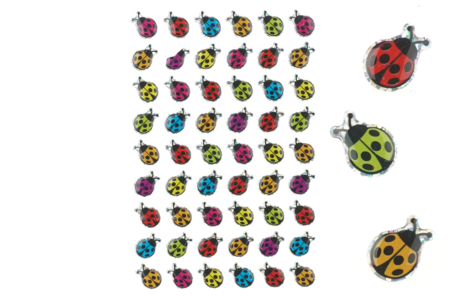 pegatinas mariquitas 3D - Gometas en relieve 3D para niños, manualidades y ocio creativo – 10doigts.fr