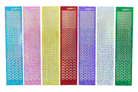 pegatinas corazones holográficas - Strass adhesivos – 10doigts.fr