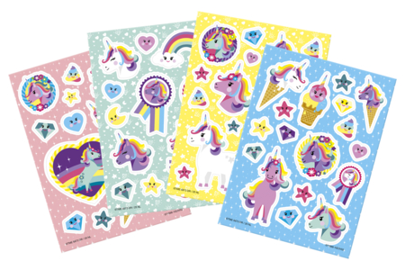 Static Window Stickers "Unicorns" - 50 pcs - 1 - Fancy Stickers - 10doigts.com - Fancy Stickers – 10doigts.fr