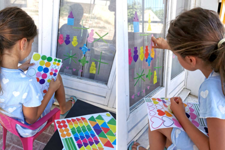 Static Window Stickers - Approximately 300 pcs - 2 - Assorted Shapes Stickers - 10doigts.com - Assorted Shapes Stickers – 10doigts.fr