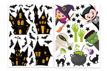 Halloween Static Stickers - 170 Stickers - 5 - Halloween Craft Kits - 10doigts.com - Halloween Craft Kits – 10doigts.fr