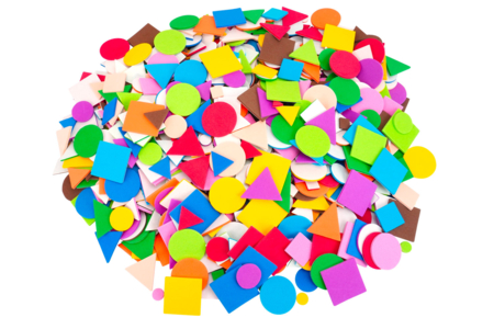 Soft Rubber Geometric Stickers - 1000 pcs - 6 - Foam Stickers - 10doigts.com - Foam Stickers – 10doigts.fr