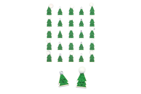 pegatinas purpurina árbol - Gomets y pegatinas Navidad – 10doigts.fr