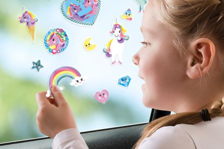 Static Window Stickers "Unicorns" - 50 pcs - 2 - Fancy Stickers - 10doigts.com - Fancy Stickers – 10doigts.fr