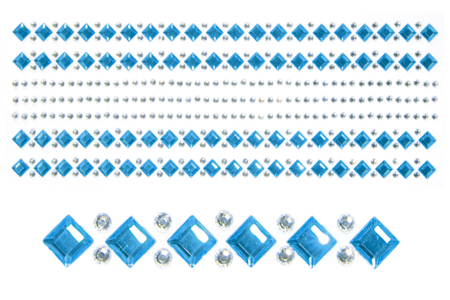 strass adhesivos azul plata navidad - Strass adhesivos – 10doigts.fr