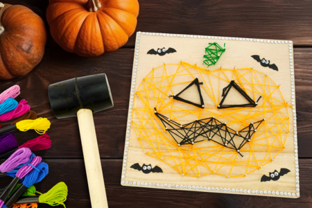 String art Halloween Niño - Actividades manuales Halloween – 10doigts.fr