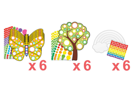 SUPER PROMO : 3 kits gommettes - Kits creativos gomets – 10doigts.fr