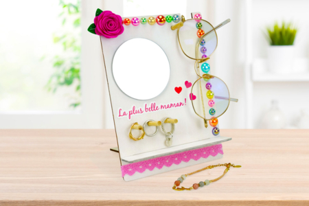 soportes de bisutería de madera mujer - Cabochones – 10doigts.fr