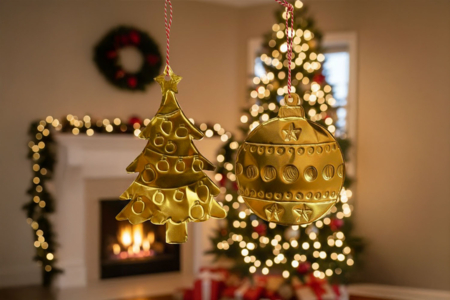 suspensión de Navidad de metal a repujar - Actividades manuales de Navidad – 10doigts.fr