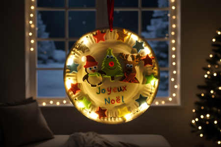 Light-Up Christmas Decoration - 1 - Christmas Craft Activities - 10doigts.com - Christmas Craft Activities – 10doigts.fr
