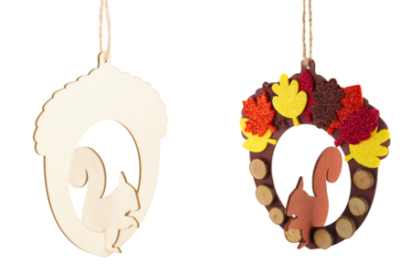 suspensión en madera ardilla - Suspensiones y decoración mural – 10doigts.fr