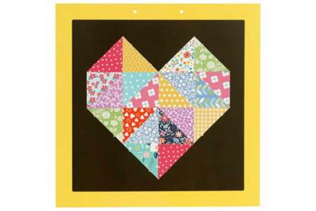 Cuadro corazón patchwork - Kits creativos en Papel – 10doigts.fr
