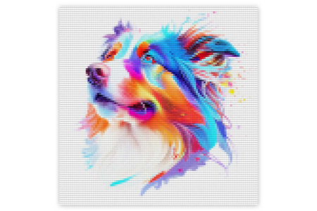 Diamond Painting Kit, Dog - 30 x 30 cm - 2 - Diamond Painting: Complete Kit - 10doigts.com - Diamond Painting: Complete Kit – 10doigts.fr